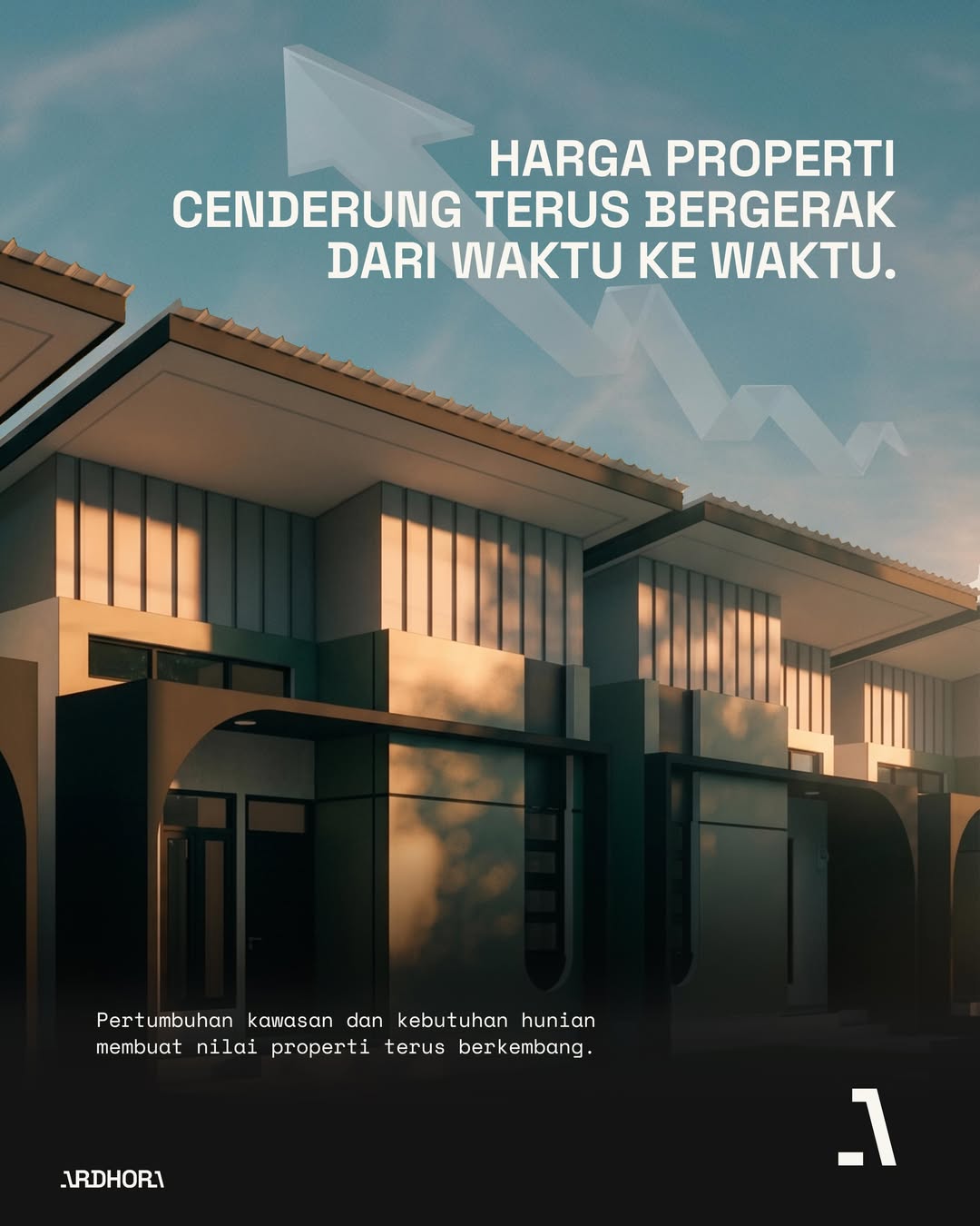 Deretan rumah modern minimalis Ardhora Living